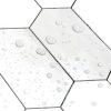 Vamos Tile Wood Grain Hexagon Peel‑Stick Backsplash 12x12in 10 Sheet-6