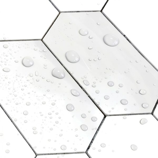 Vamos Tile Wood Grain Hexagon Peel‑Stick Backsplash 12x12in 10 Sheet-6