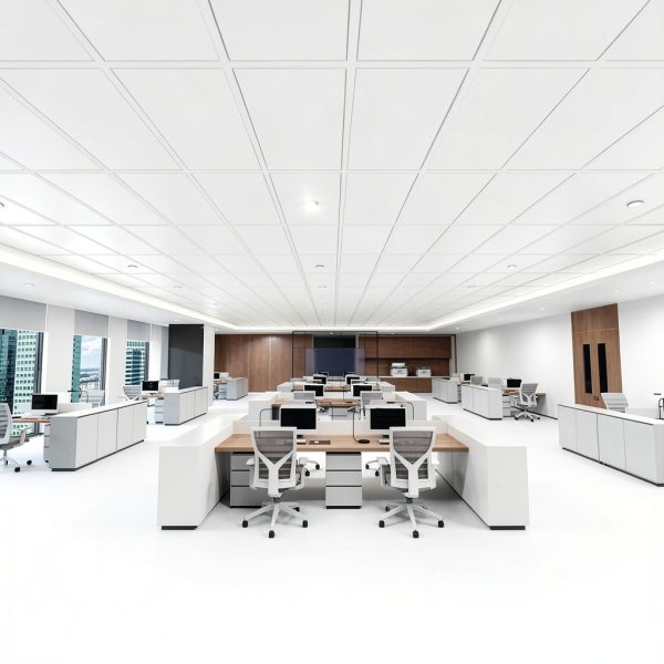 Smooth Drop Ceiling Tiles IMXPW 2ft x 4ft Waterproof Fire‑Rated PVC-6