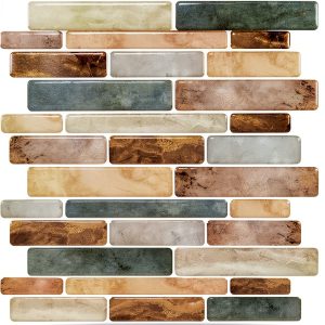 Marble Peel and Stick Backsplash LONGKING 12x12 Inch Beige 10 Sheets-0