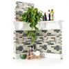 Marble Peel and Stick Backsplash LONGKING 12x12 Inch Beige 10 Sheets-1