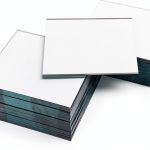 Suwimut 50 Pack Square Glass Mirror Tiles 4x4 Inch Polished Modern-0