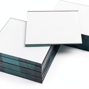 Suwimut 50 Pack Square Glass Mirror Tiles 4x4 Inch Polished Modern-0