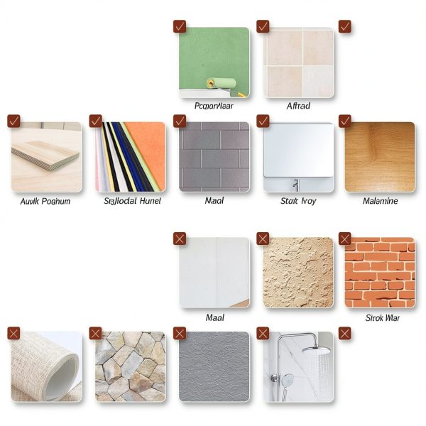 Marble Peel and Stick Backsplash LONGKING 12x12 Inch Beige 10 Sheets-6