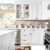 KASARO Peel and Stick Marble Tiles, Self-Adhesive Aluminum Wall Tile Stick on Bathroom, Fireplace, RV, Marble Beige with Vintage Golden Embellished Stripes, 10-Sheet-3