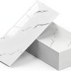 WADILE 23.6"x11.8" Waterproof Marble Peel and Stick Wall Panels Marble Tile PVC Backsplash Tiles for Kitchen, Bathroom, Living Room, Bedroom 20 Pack White-0