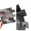 DEWOO 20-Sheet Peel and Stick Rustic Backsplash Wall Tile Self Adhesive for Kitchen Farmhouse Faux Wood Look (13.5" x 11.4")-4