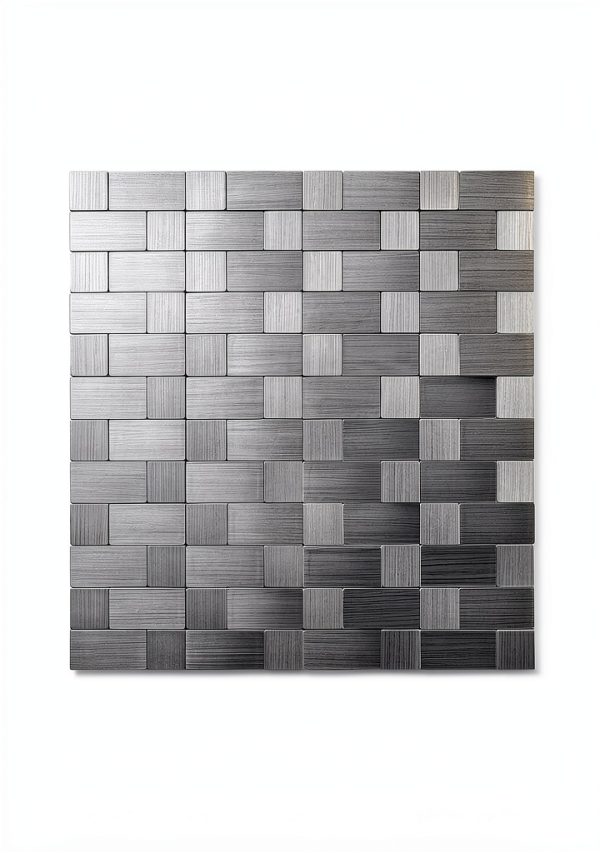 Peel and Stick Backsplash 10-Sheet Stainless Steel by Yipscazo 12"-3