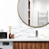 STICKGOO 20 Sheets Peel and Stick Backsplash Tile, Stick on Backsplash for Kitchen and Bathroom, White Marble Look PVC Mixed Metal Silver Self Adhesive Wall Tiles-5